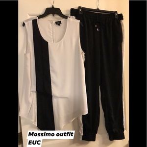 Mossimo outfit black n white, Sz Med and Large